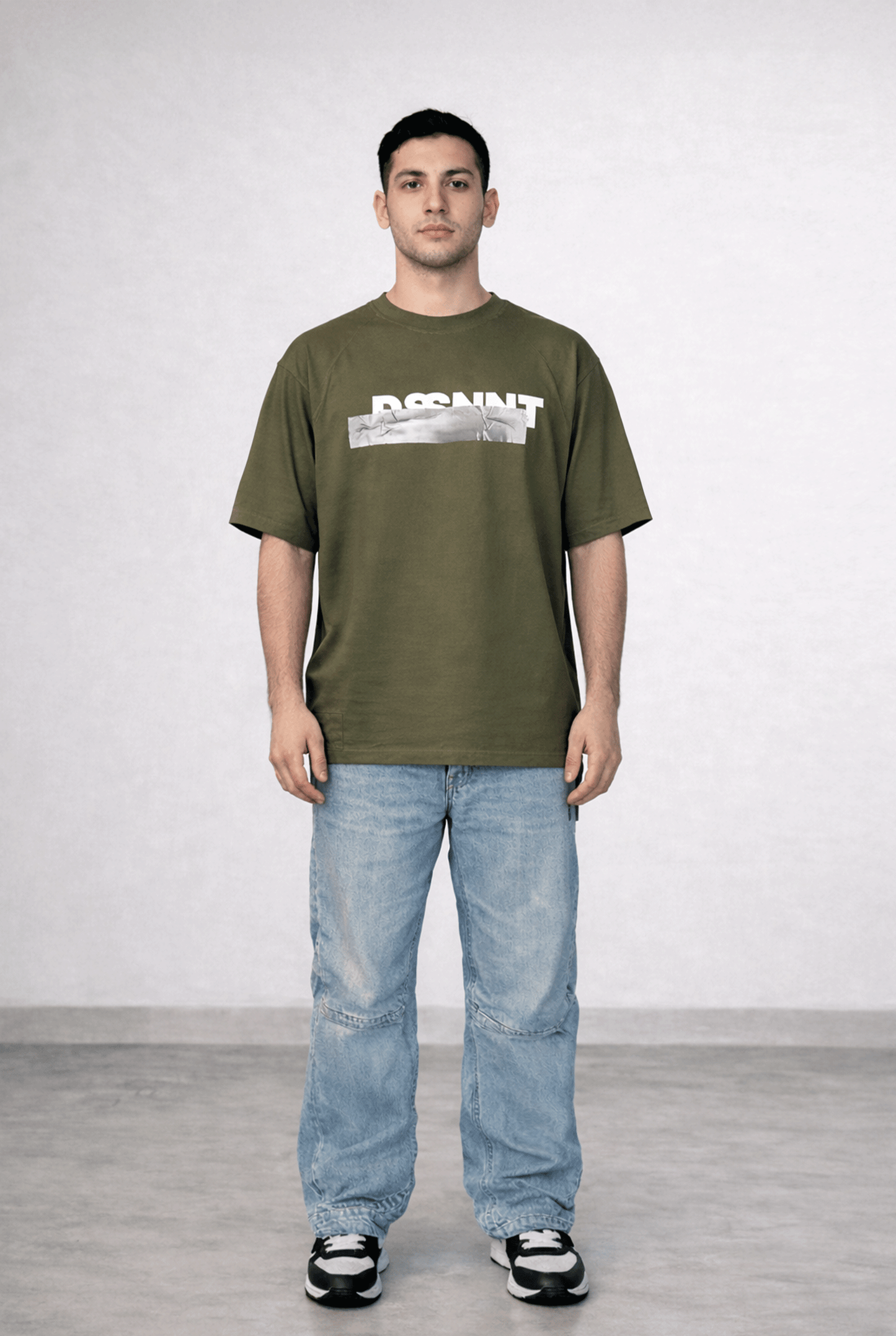 MEN’S TAPED T-SHIRT — GREEN