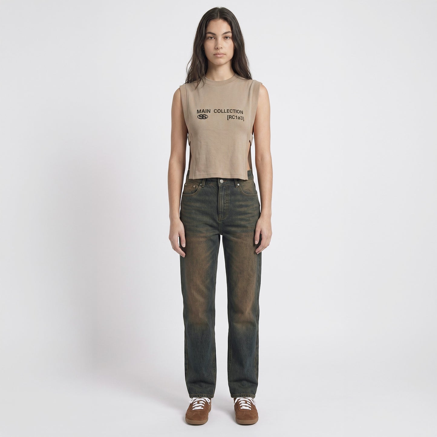 WOMEN’S KNIT VEST — MOCHA