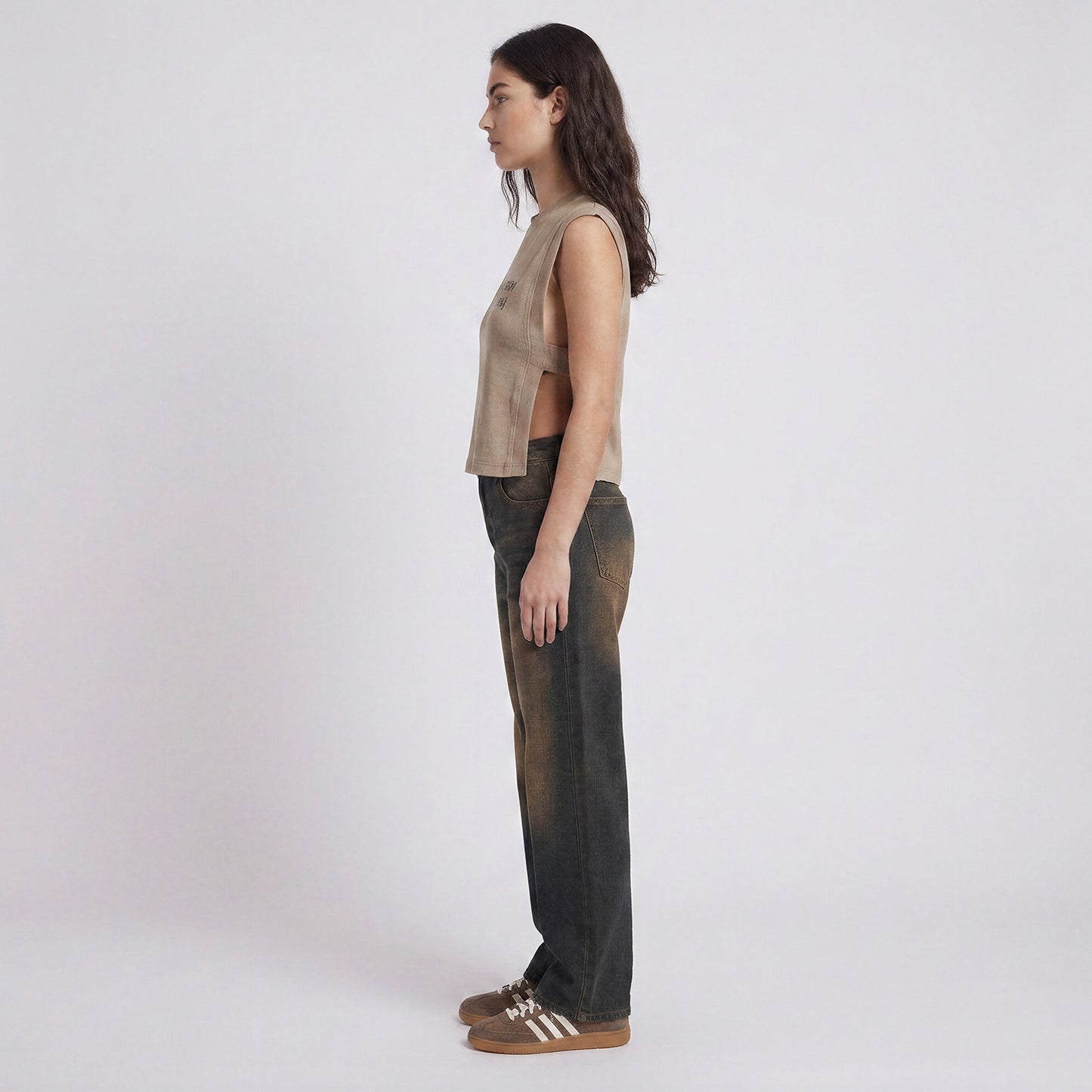 WOMEN’S KNIT VEST — MOCHA