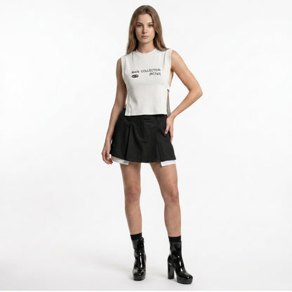 WOMEN’S KNIT VEST — IVORY
