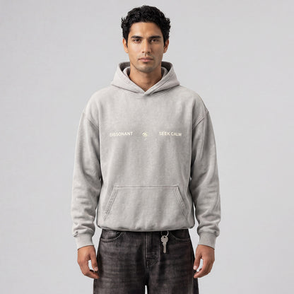 MEN’S PATCH HOODIE GRAY