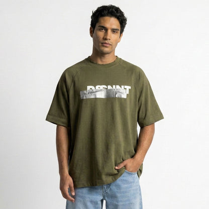 MEN’S TAPED T-SHIRT — GREEN