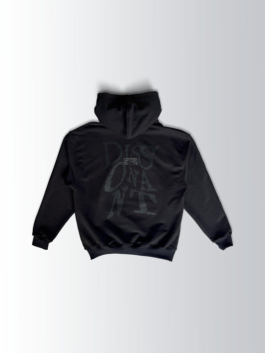 HOODIE BLACK WORDS