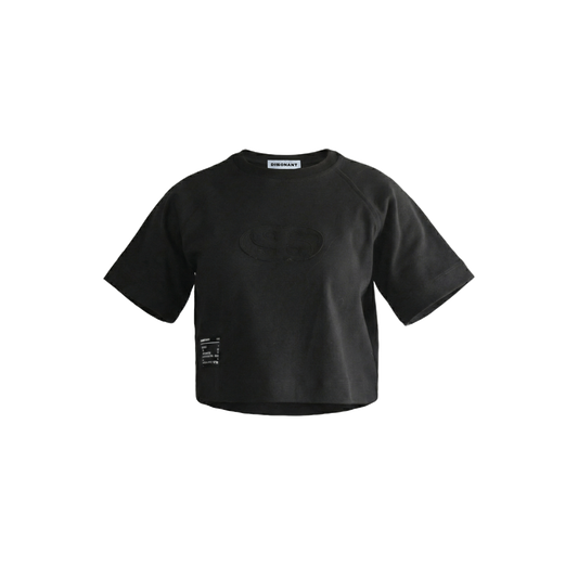 WOMEN’S BOXY FIT T-SHIRT — BLACK