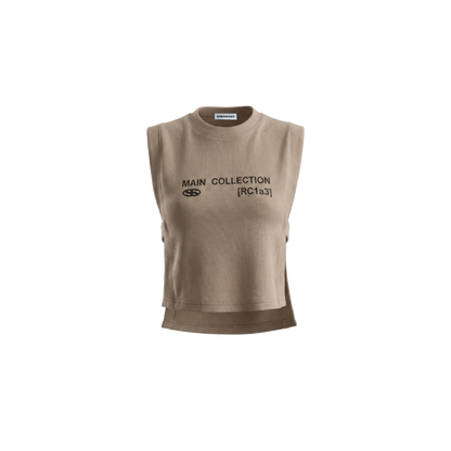 WOMEN’S KNIT VEST — MOCHA