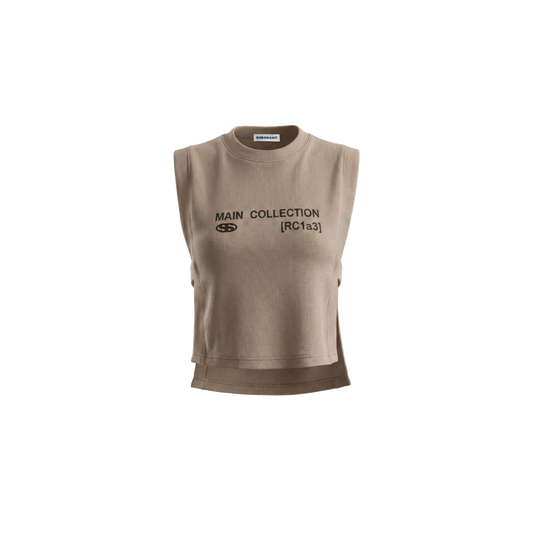 WOMEN’S KNIT VEST — MOCHA