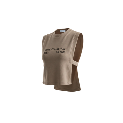 WOMEN’S KNIT VEST — MOCHA