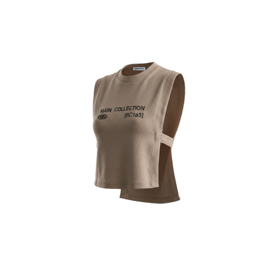 WOMEN’S KNIT VEST — MOCHA